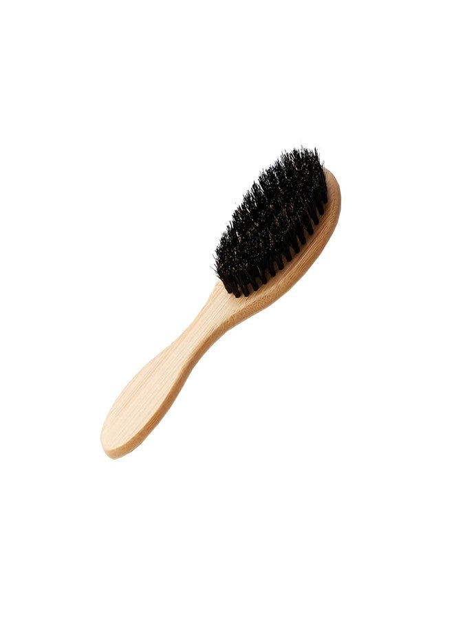 not available Beard Brush, Stiff Boar Bristles for Men's Grooming - Straightens and Promotes Growth - Works with Beard Oil and Balm - For Beard Kits (15 cm - Oval) - Image 3